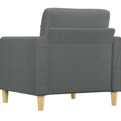 vidaXL Sillón de tela 60 cm Gris oscuro Best