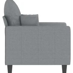vidaXL Sillón de tela 60 cm Gris claro Online