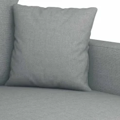 vidaXL Sillón de tela 60 cm Gris claro Online