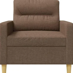 vidaXL Sofás-Sillón de tela marrón 60 cm