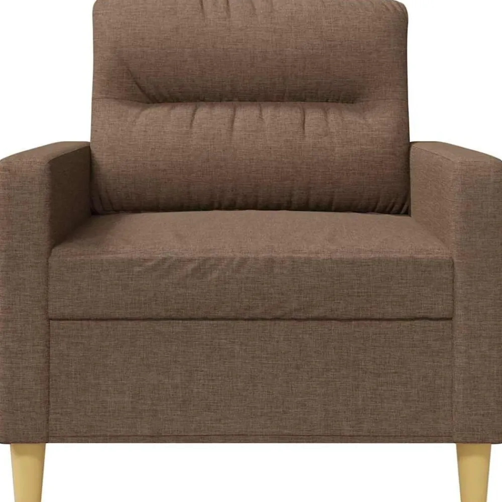 vidaXL Sofás-Sillón de tela marrón 60 cm
