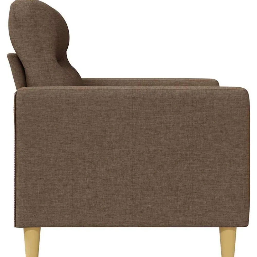 vidaXL Sofás-Sillón de tela marrón 60 cm
