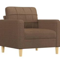 vidaXL Sillón de tela marrón 60 cm Marrón Clearance