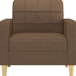 vidaXL Sillón de tela marrón 60 cm Marrón Clearance
