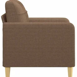 vidaXL Sillón de tela marrón 60 cm Marrón Clearance