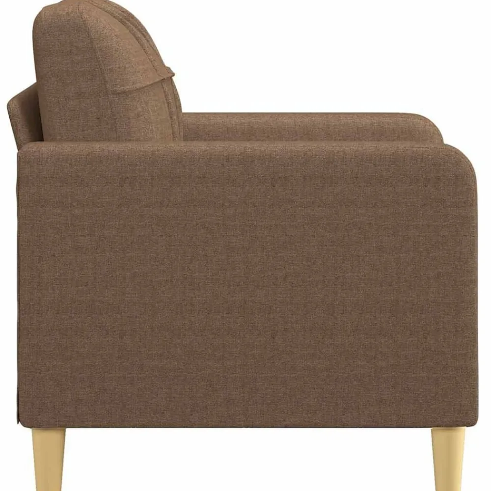 vidaXL Sillón de tela marrón 60 cm Marrón Clearance