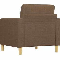 vidaXL Sillón de tela marrón 60 cm Marrón Clearance