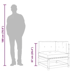 vidaXL Sillón de tela marrón 60 cm Marrón Clearance
