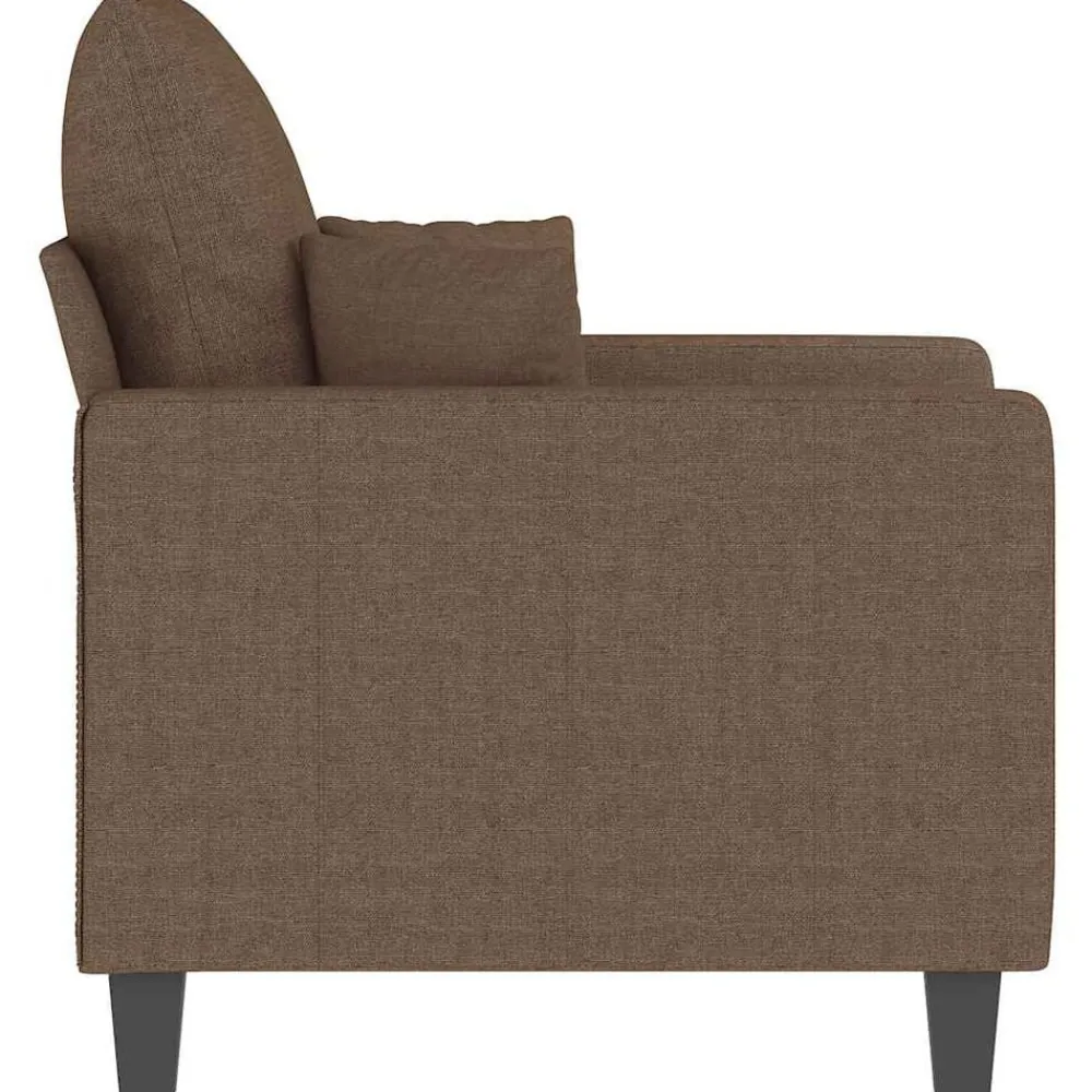 vidaXL Sillón de tela marrón 60 cm Marrón Clearance