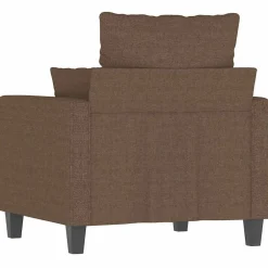 vidaXL Sillón de tela marrón 60 cm Marrón Clearance