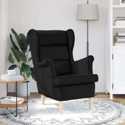 vidaXL Sillón de tela 74x84x100 cm Negro Sale