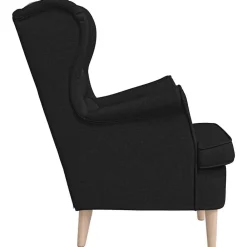 vidaXL Sillón de tela 74x84x100 cm Negro Sale