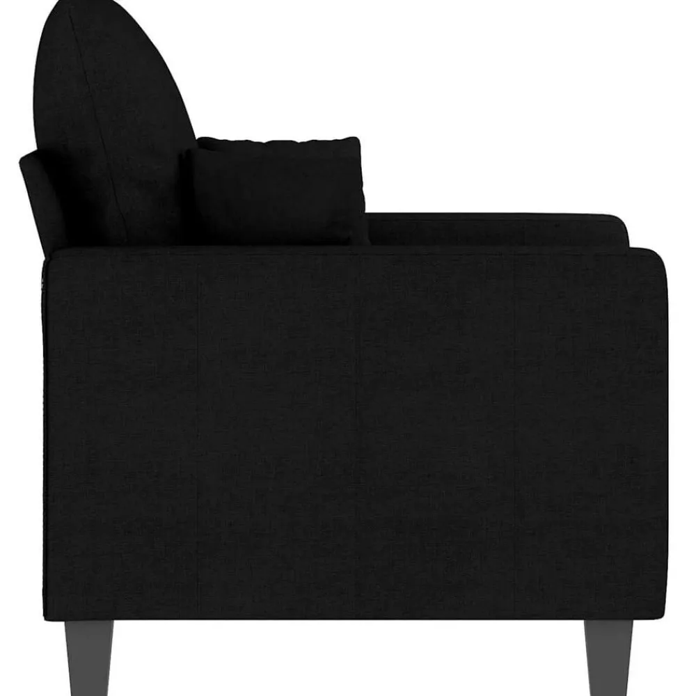 vidaXL Sillón de tela 60 cm Negro Sale