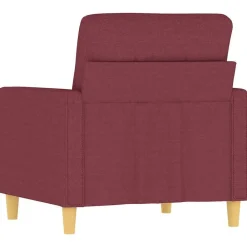 vidaXL Sillón de tela rojo tinto 60 cm Rojo vino tinto Hot