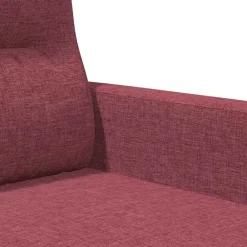 vidaXL Sillón de tela rojo tinto 60 cm Rojo vino tinto Hot