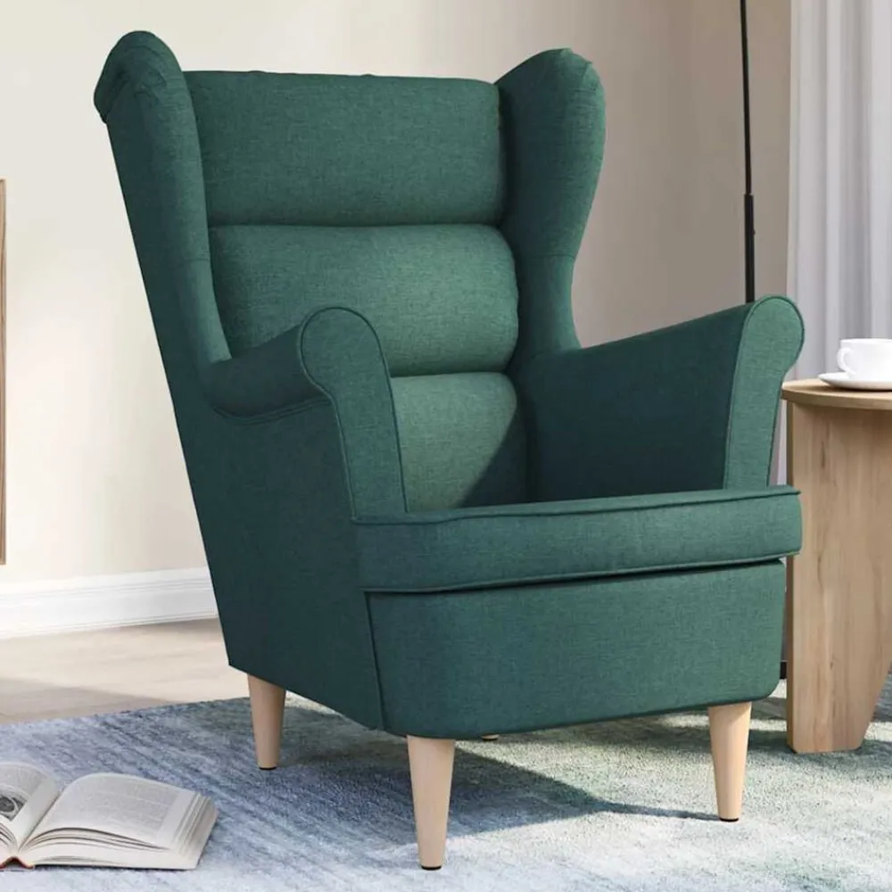 vidaXL Sillas-Sillón de tela 74x84x100 cm