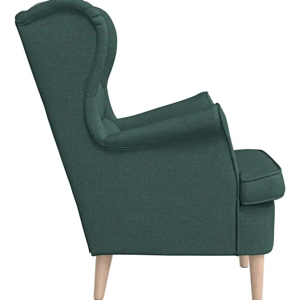 vidaXL Sillas-Sillón de tela 74x84x100 cm