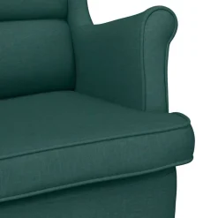 vidaXL Sillas-Sillón de tela 74x84x100 cm