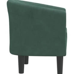vidaXL Sillón de terciopelo Verde oscuro Online