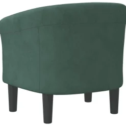 vidaXL Sillón de terciopelo Verde oscuro Online