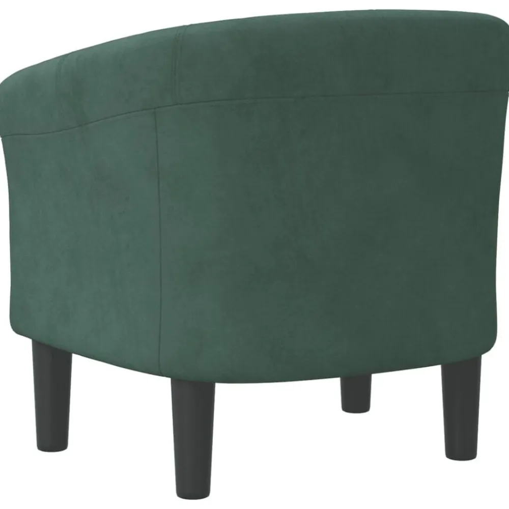 vidaXL Sillón de terciopelo Verde oscuro Online
