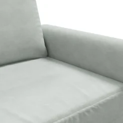 vidaXL Sillón de terciopelo 60 cm Gris claro Discount