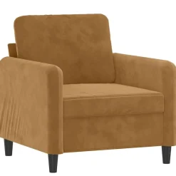 vidaXL Sillón de terciopelo marrón 60 cm Marrón Hot