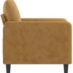 vidaXL Sillón de terciopelo marrón 60 cm Marrón Hot