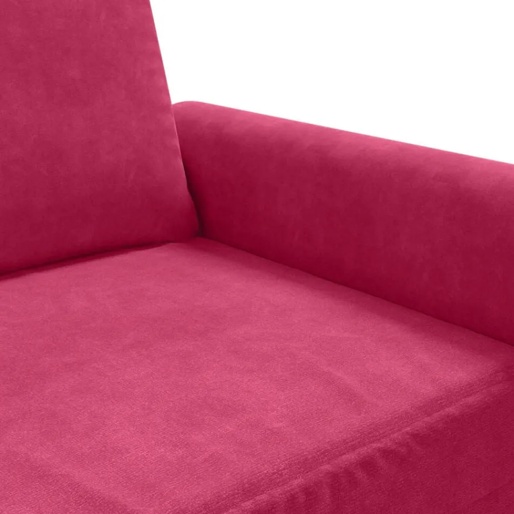 vidaXL Sillón de terciopelo rojo tinto 60 cm Rojo vino tinto Online