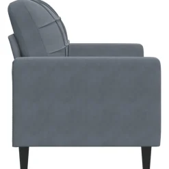vidaXL Sillón de terciopelo 60 cm Gris oscuro Clearance