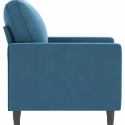 vidaXL Sillón de terciopelo 60 cm Azul Hot