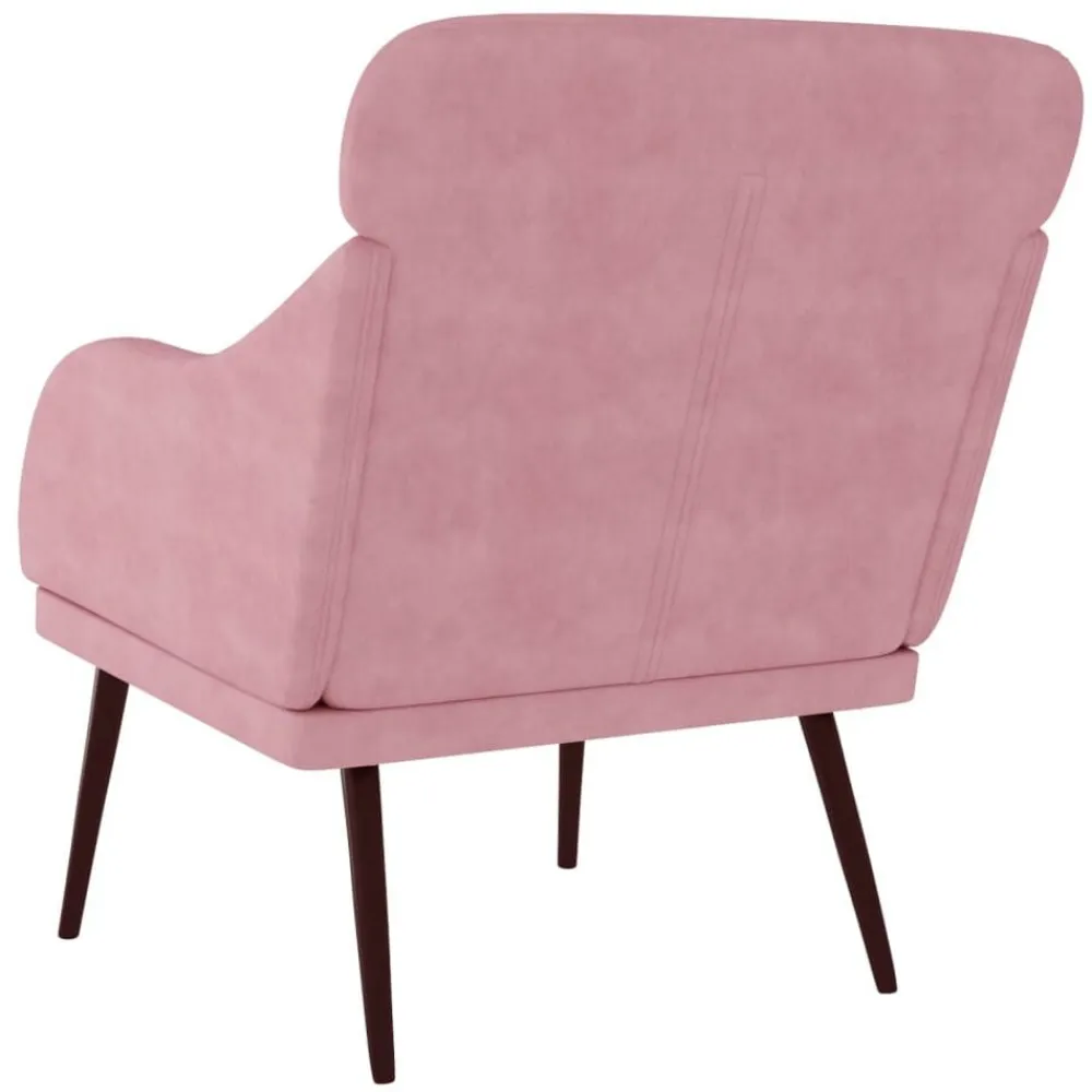 vidaXL Sillas-Sillón de terciopelo 63x76x80 cm
