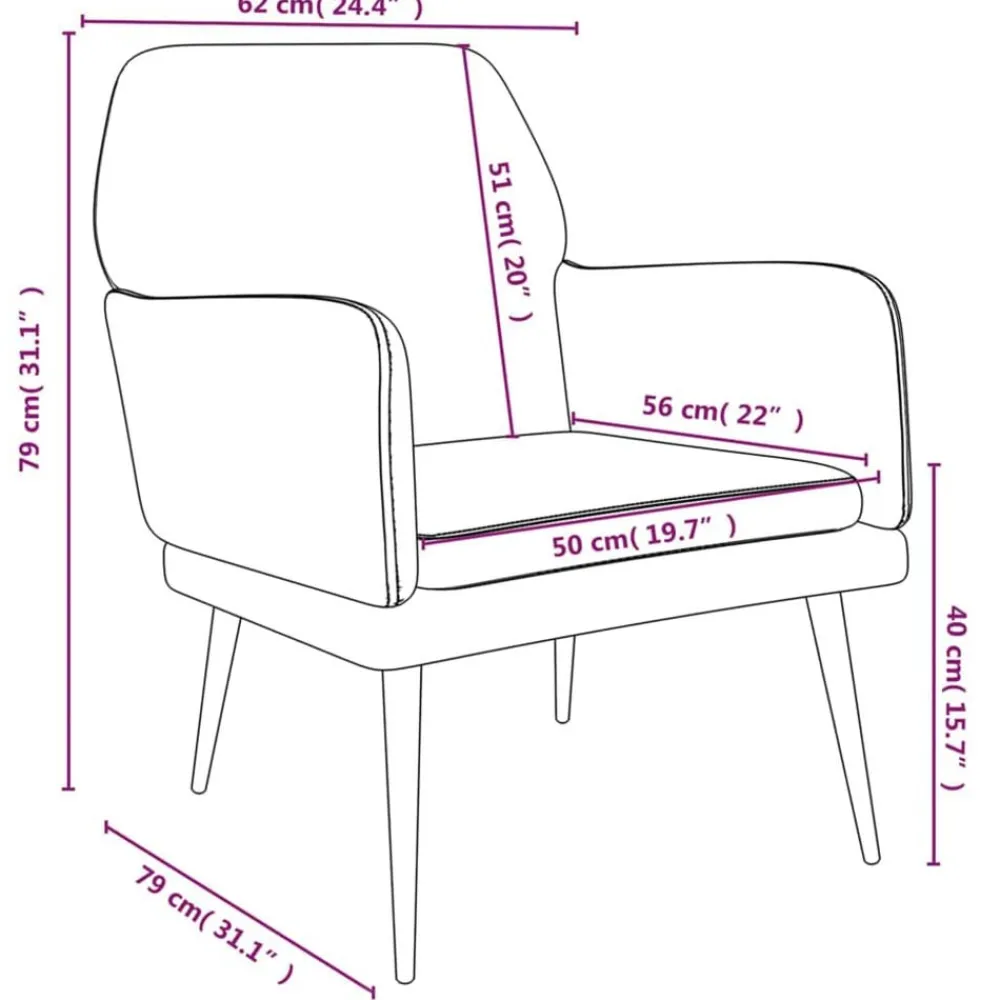 vidaXL Sillón de terciopelo 62x79x79 cm Gris claro