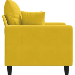 vidaXL Sillón de terciopelo 60 cm Amarillo Clearance