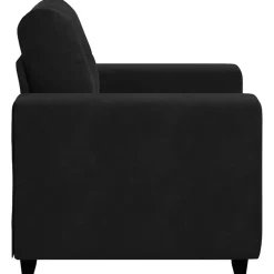 vidaXL Sillón de terciopelo 100x78x80 cm Negro Outlet