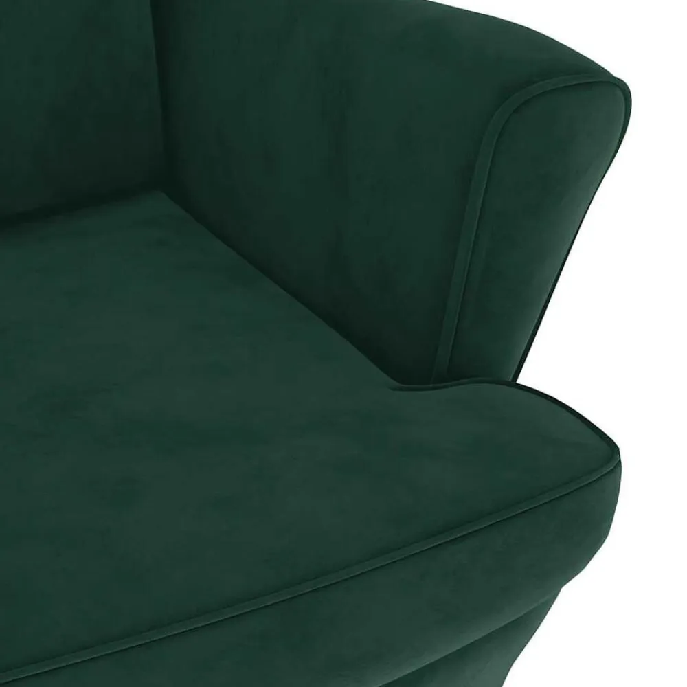 vidaXL Sillón de terciopelo Verde oscuro Hot
