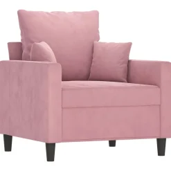 vidaXL Sillón de terciopelo 60 cm Rosa