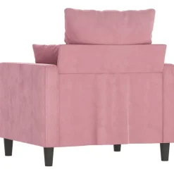vidaXL Sillón de terciopelo 60 cm Rosa