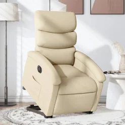 vidaXL Sillas-Sillón eléctrico reclinable elevable de tela color