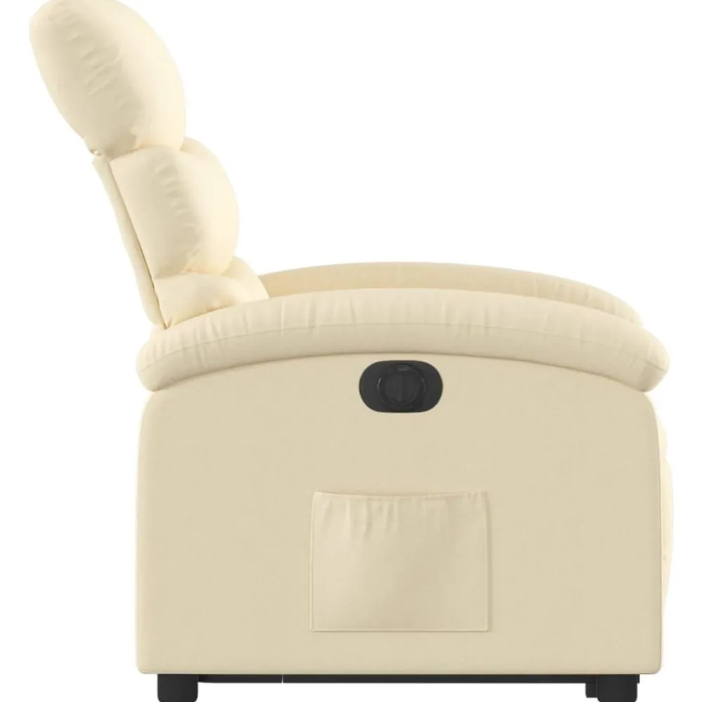 vidaXL Sillas-Sillón eléctrico reclinable elevable de tela color