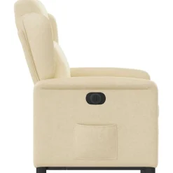 vidaXL Sillas-Sillón eléctrico reclinable elevable de tela color
