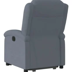 vidaXL Sillas-Sillón eléctrico reclinable elevable de terciopelo