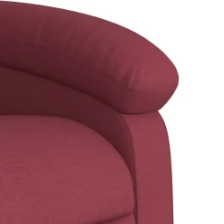 vidaXL Sillón eléctrico reclinable elevable de tela rojo tinto Rojo vino tinto Clearance