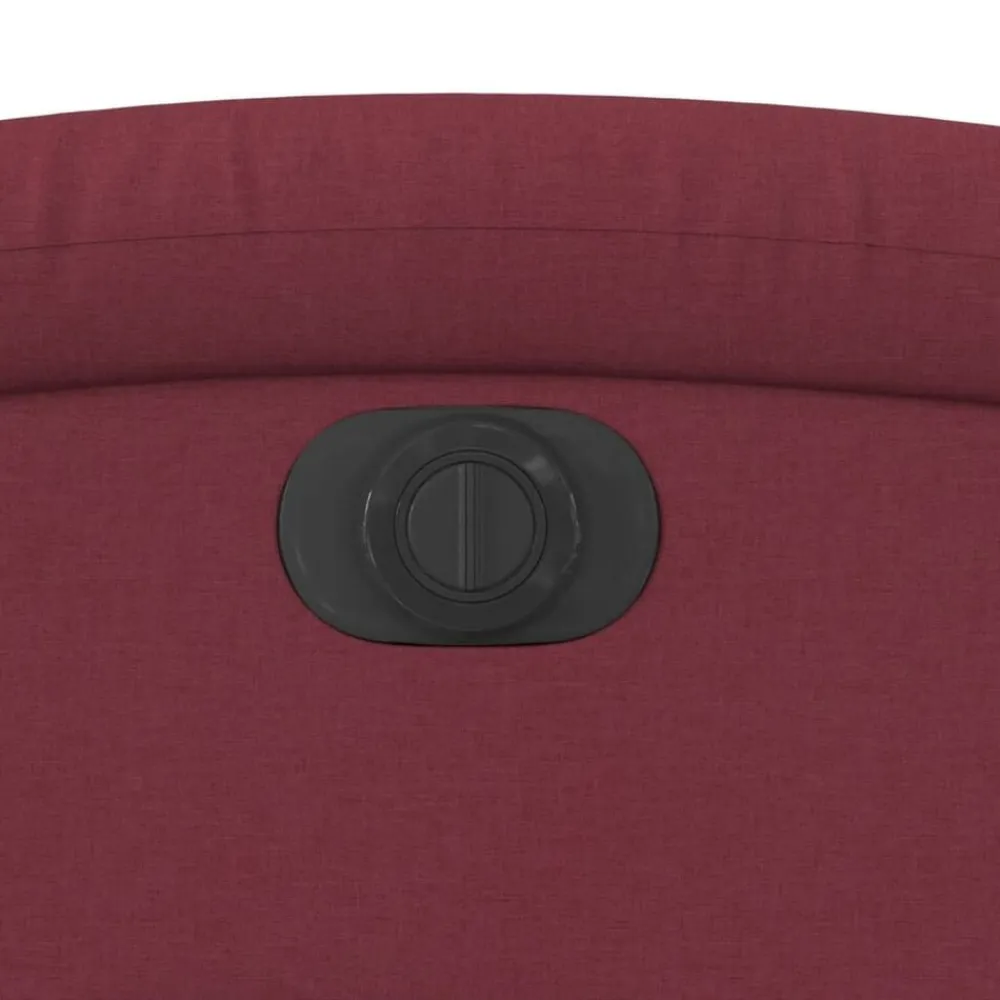 vidaXL Sillón eléctrico reclinable elevable de tela rojo tinto Rojo vino tinto Clearance