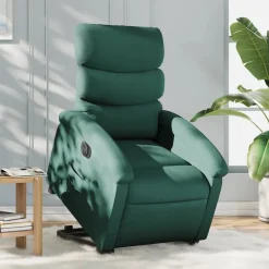 vidaXL Sillas-Sillón eléctrico reclinable elevable de tela