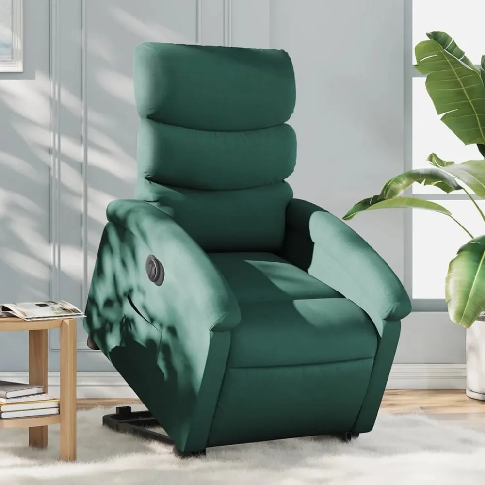 vidaXL Sillas-Sillón eléctrico reclinable elevable de tela