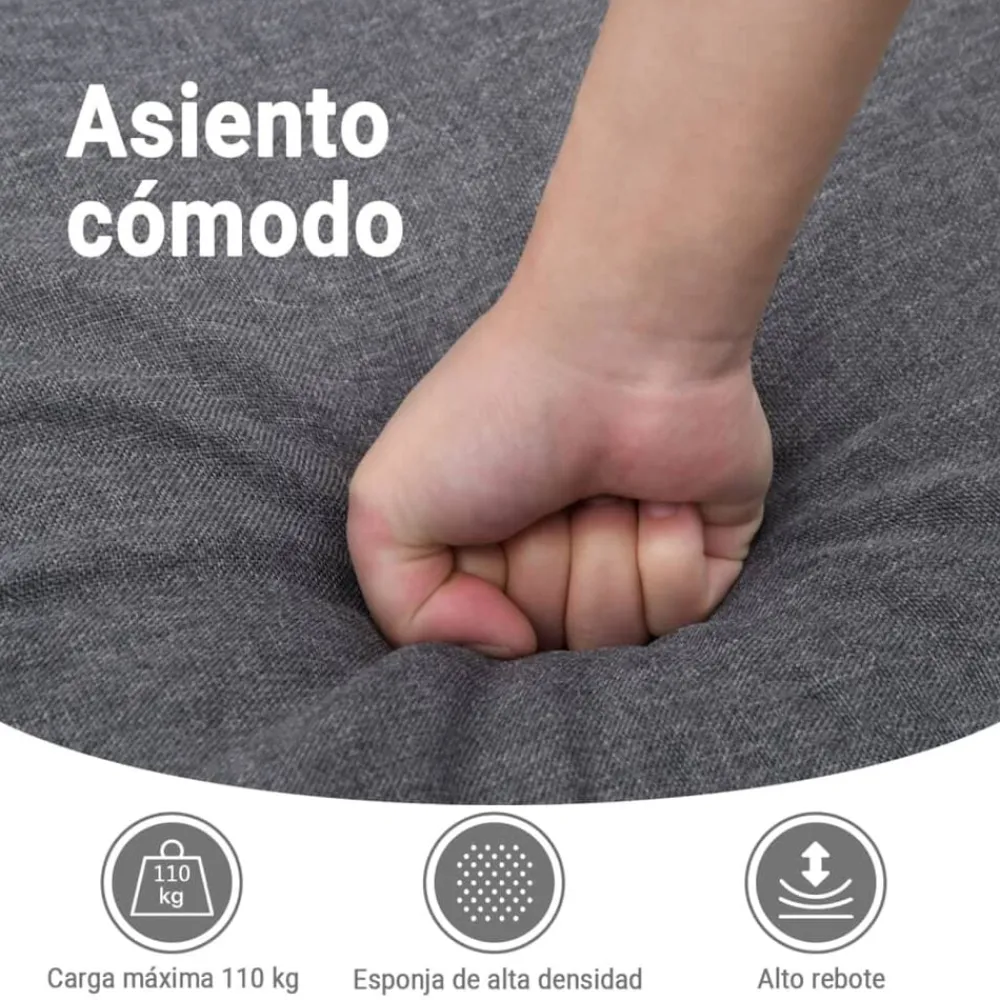 vidaXL Sillas-Sillón eléctrico reclinable elevable de tela