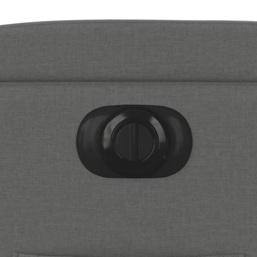 vidaXL Sillón eléctrico reclinable elevable de tela Gris oscuro Outlet