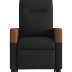 vidaXL Sillón eléctrico reclinable elevable de tela Negro Discount