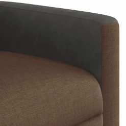 vidaXL Sillón eléctrico reclinable elevable de tela marrón Marrón Outlet
